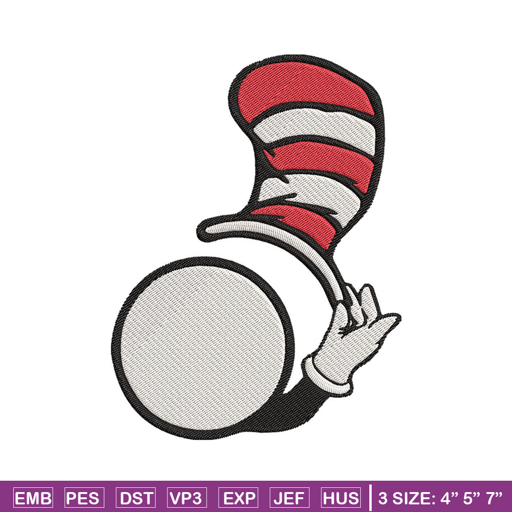 Dr seuss hat Embroidery Design, Dr seuss hat Embroidery, Embroidery File, logo shirt, Embroidery logo, Digital download..jpg