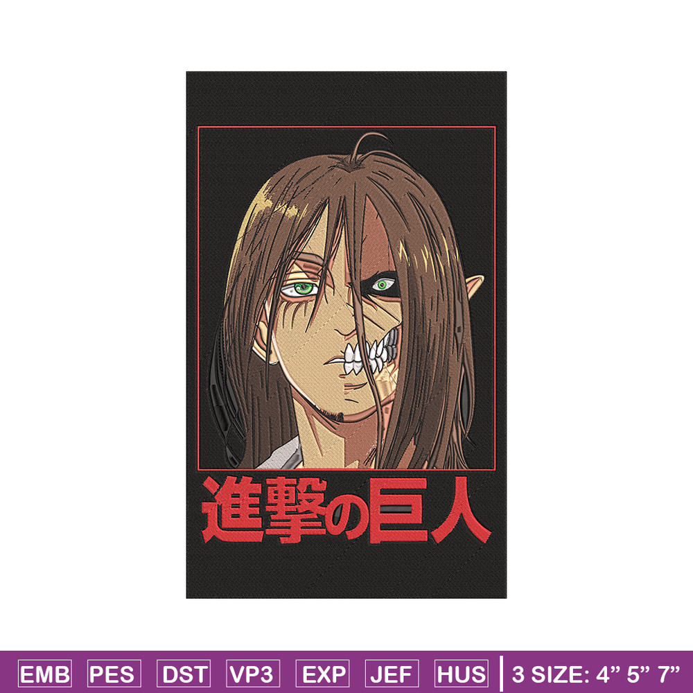 Eren form Embroidery Design, Aot Embroidery,Embroidery File, Anime Embroidery,Anime shirt,Digital download.jpg