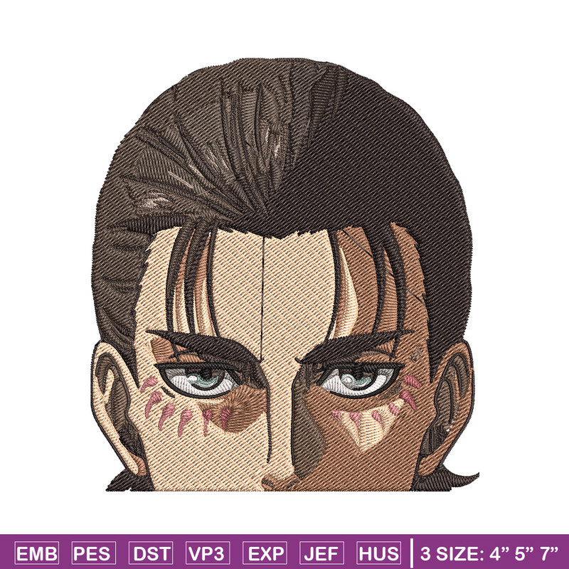 Eren Peeker Embroidery Design, Aot Embroidery, Embroidery File, Anime Embroidery, Anime shirt, Digital download..jpg