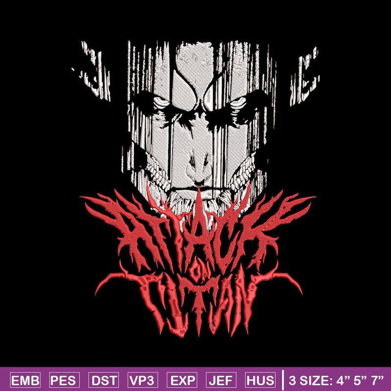 Eren poster Embroidery Design, Aot Embroidery,Embroidery File, Anime Embroidery, Anime shirt,Digital download..jpg