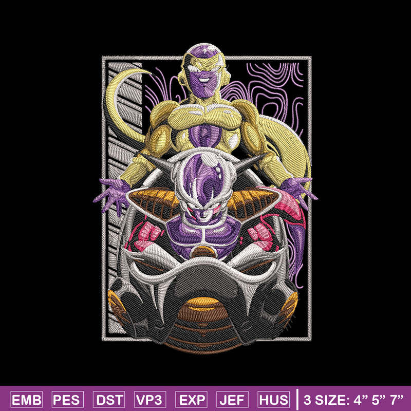 Frieza form Embroidery Design, Dragonball Embroidery,Embroidery File, Anime Embroidery, Anime shirt, Digital download.jpg