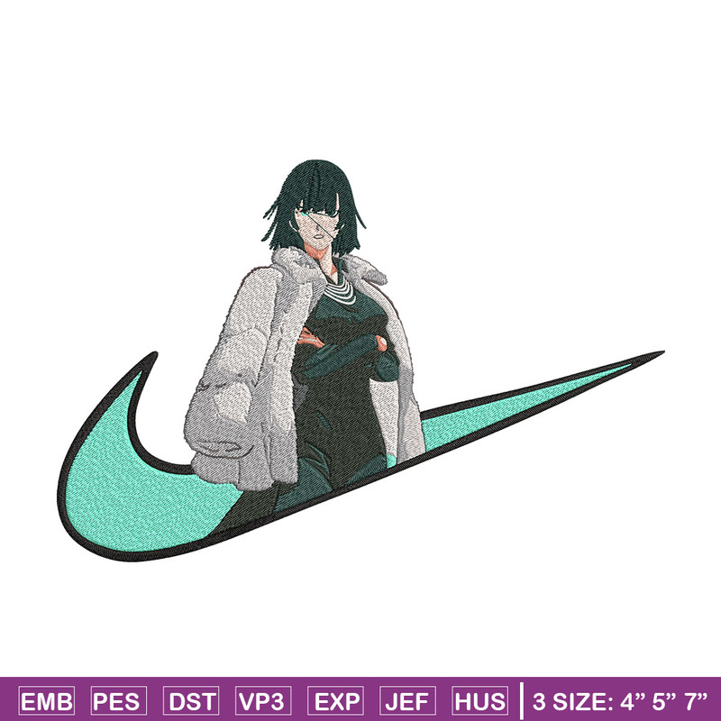Fubuki x nike Embroidery Design, One punch man Embroidery,Embroidery File,Nike Embroidery,Anime shirt,Digital download.jpg