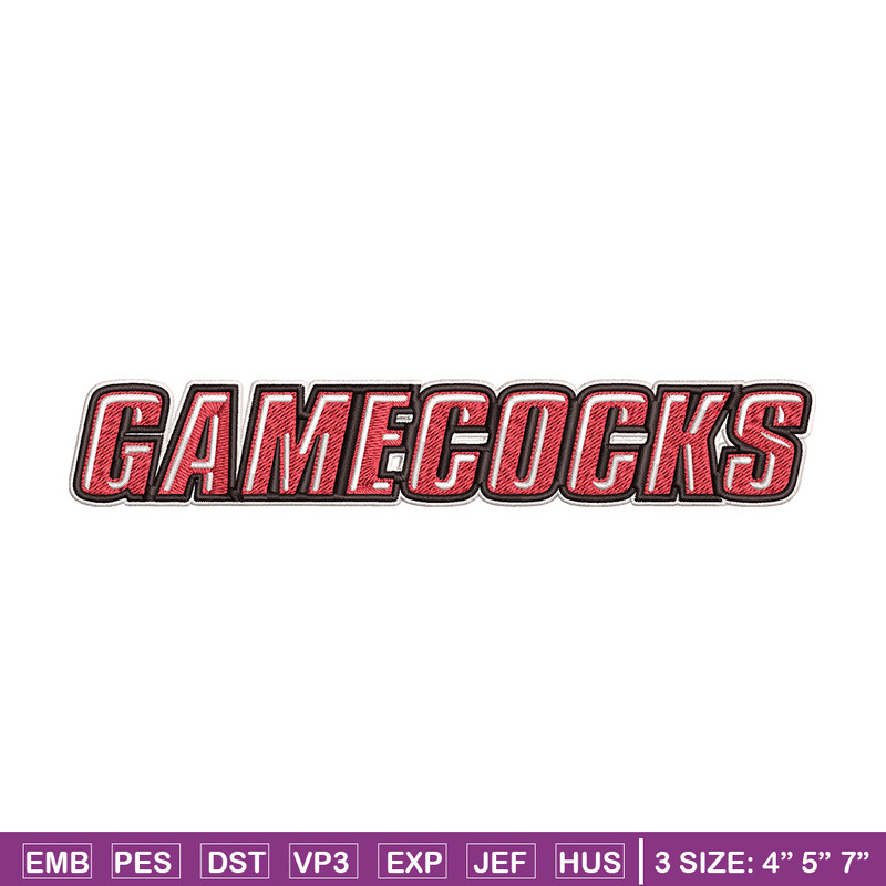Gamecock logo embroidery design, Logo embroidery, Sport embroidery, logo sport embroidery, Embroidery design.jpg