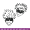 Gojo face Embroidery Design, Jujutsu Embroidery, Embroidery File, Anime Embroidery, Anime shirt, Digital download.jpg