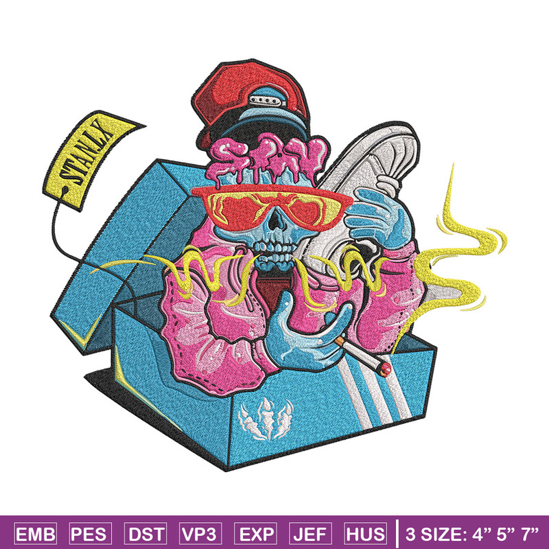 Graffiti skull Embroidery Design, Graffiti Embroidery, Embroidery File, Anime Embroidery, Anime shirt, Digital download.jpg