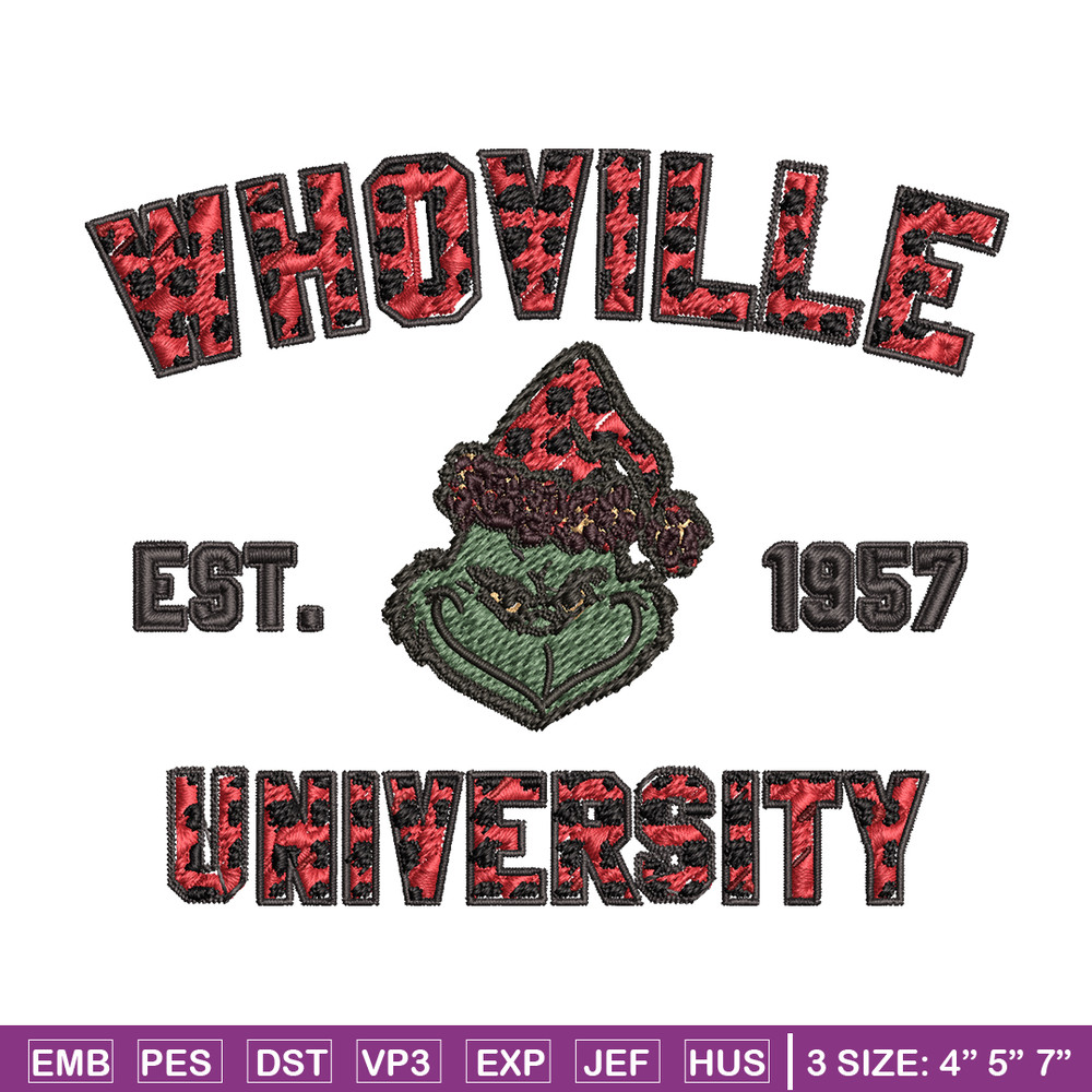 Grinch Whoville University Christmas Embroidery design, Grinch Christmas Embroidery, Grinch design, Digital download..jpg