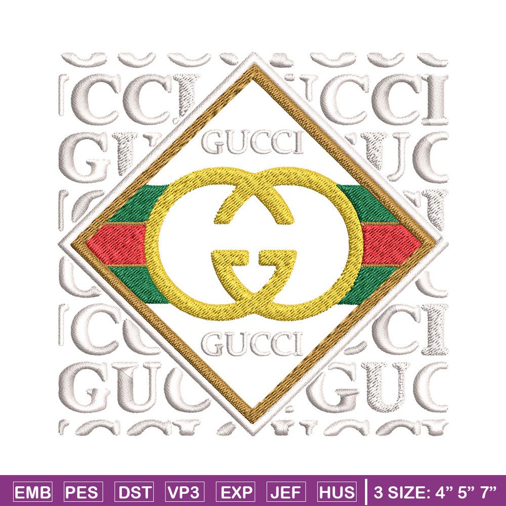 Gucci design Embroidery Design, Gucci Embroidery, Brand Embroidery, Logo shirt, Embroidery File, Digital download.jpg