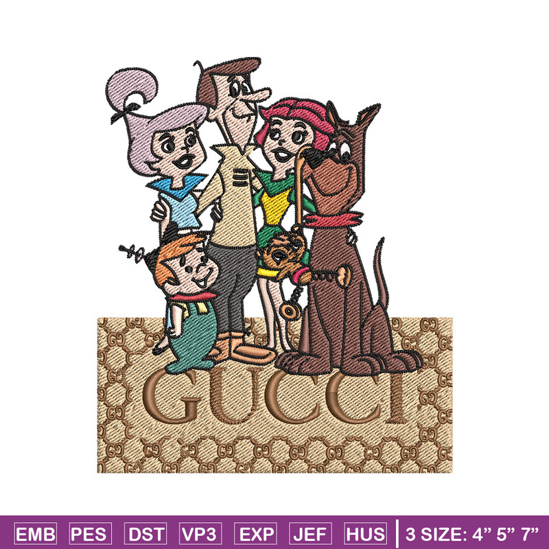 Gucci Jetsons Embroidery design, Gucci Jetsons Embroidery, cartoon design, Embroidery File, Gucci logo, Instant download.jpg