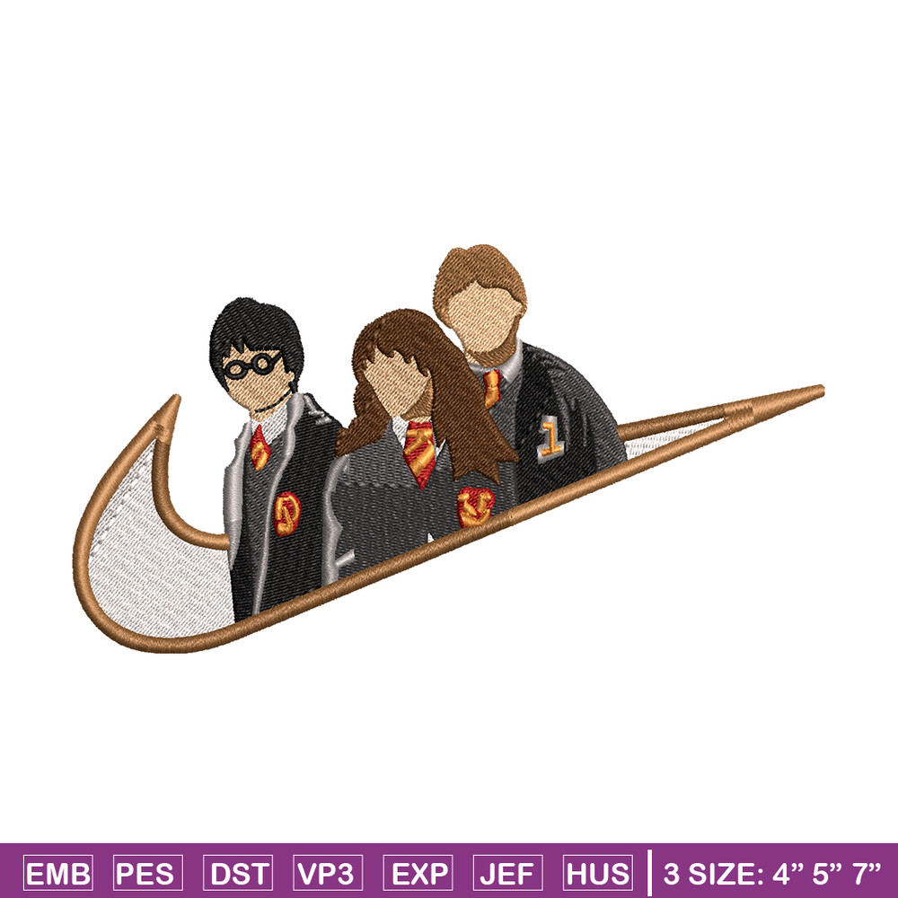 Hary potter friends Nike embroidery design, Hary potter embroidery, Nike design, movie design, Digital download.jpg
