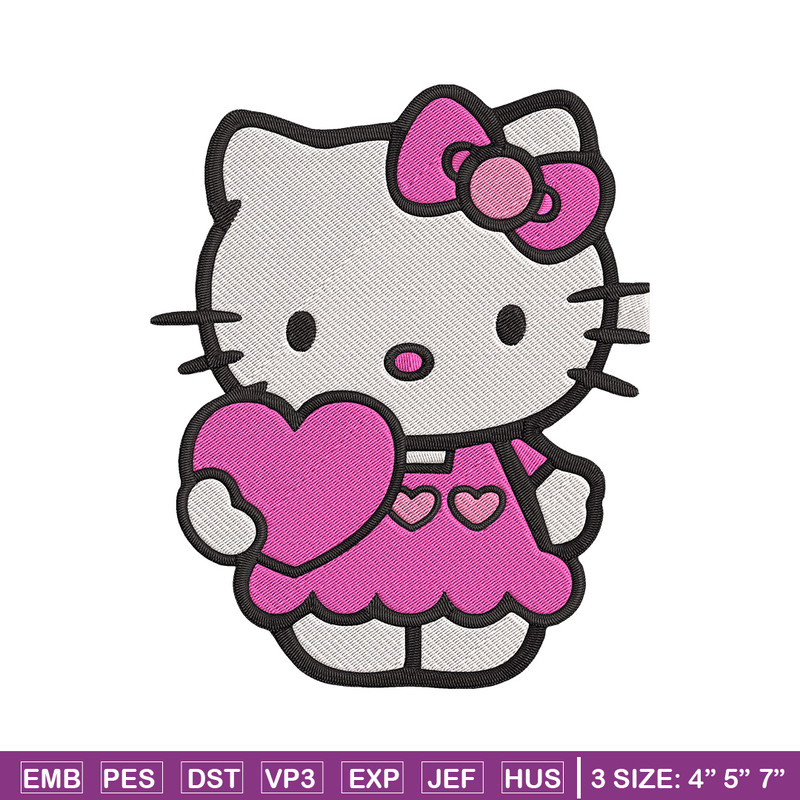 Hello kitty heart Embroidery Design, Hello kitty Embroidery, Embroidery File, Anime Embroidery, Digital download.jpg