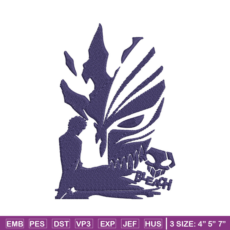 Ichigo mask Embroidery Design, Bleach Embroidery, Embroidery File, Anime Embroidery,Anime shirt, Digital download.jpg