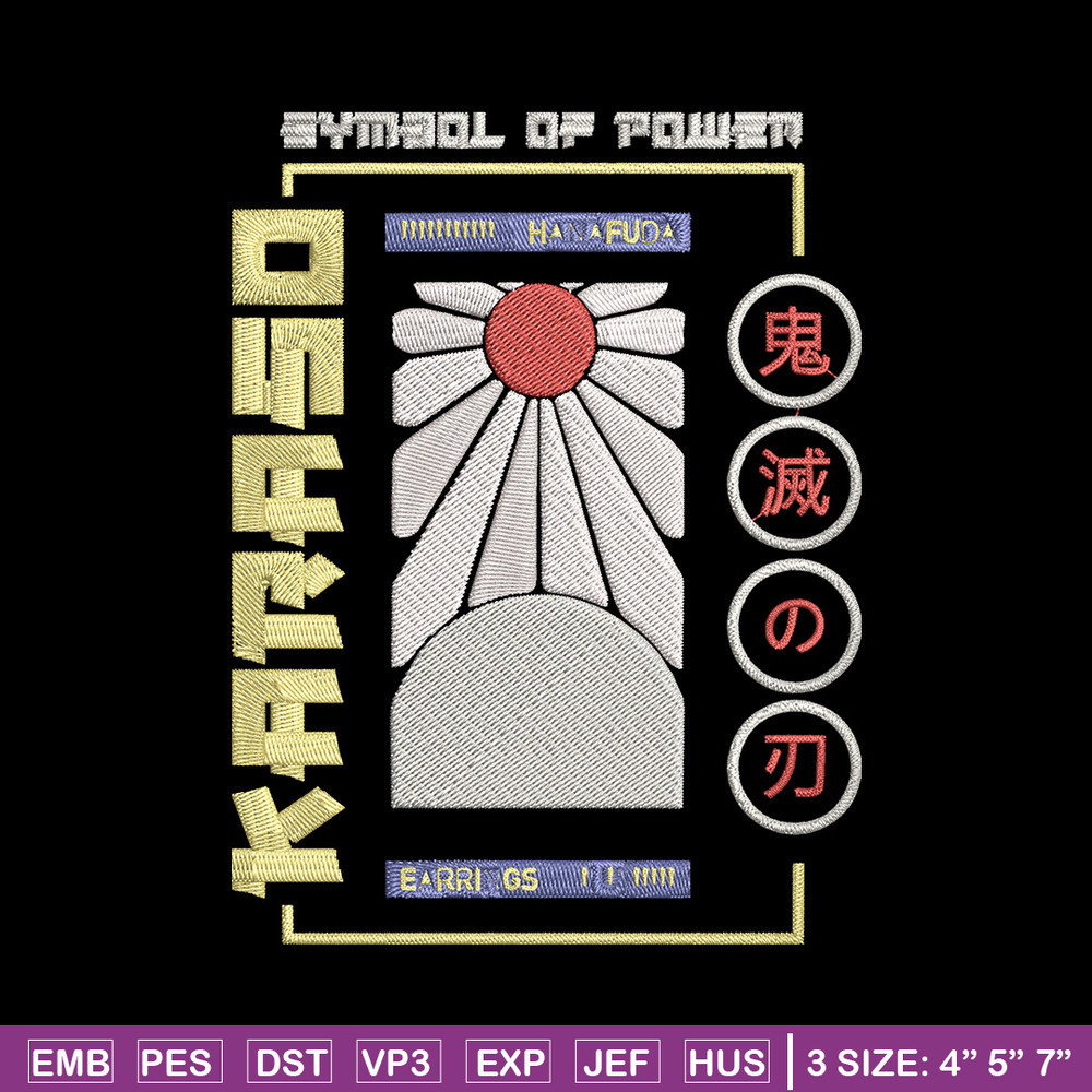 Japan Flag Embroidery Design, Flag Embroidery, Embroidery File, Anime Embroidery, Anime shirt, Digital download.jpg