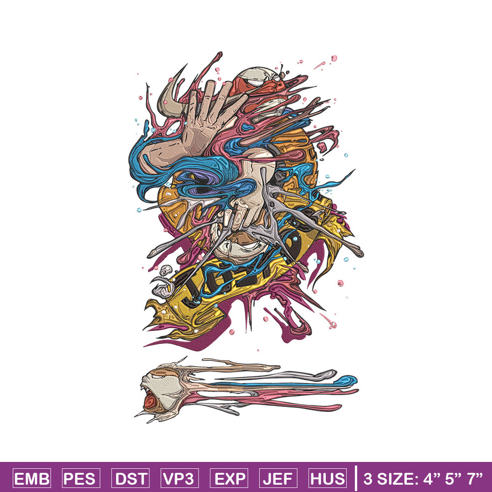 Just do it Embroidery Design, Just do it Embroidery, Embroidery File, Anime Embroidery, Anime shirt, Digital download.jpg