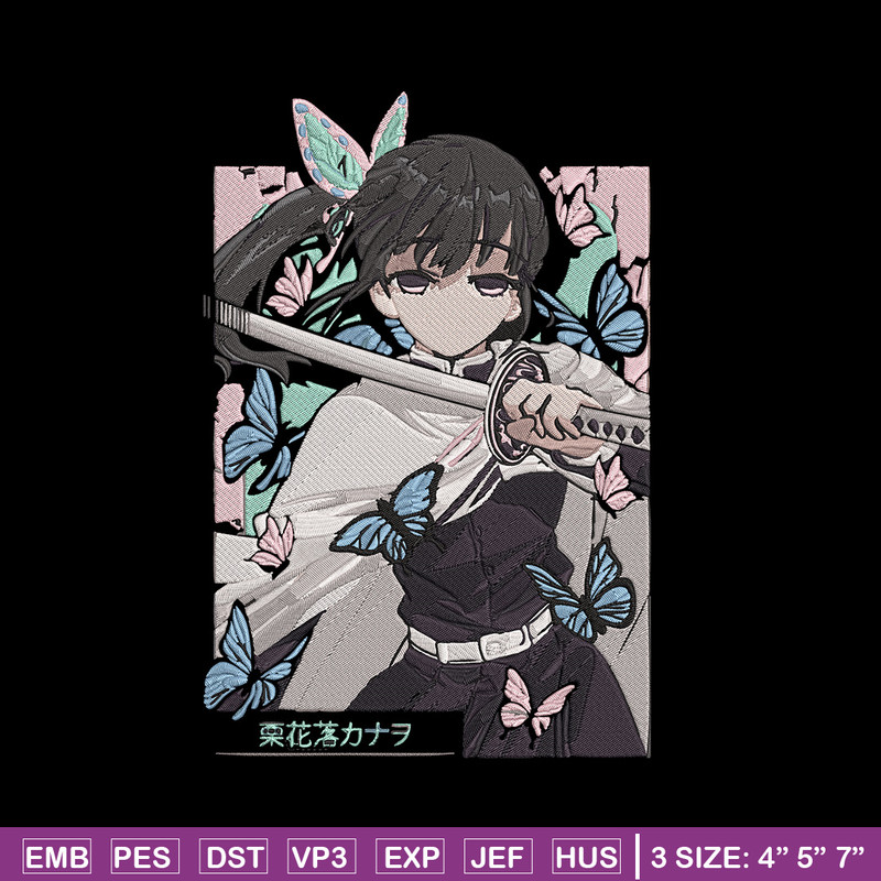 Kanao poster Embroidery Design, Demon slayer Embroidery, Embroidery File, Anime Embroidery, Digital download..jpg