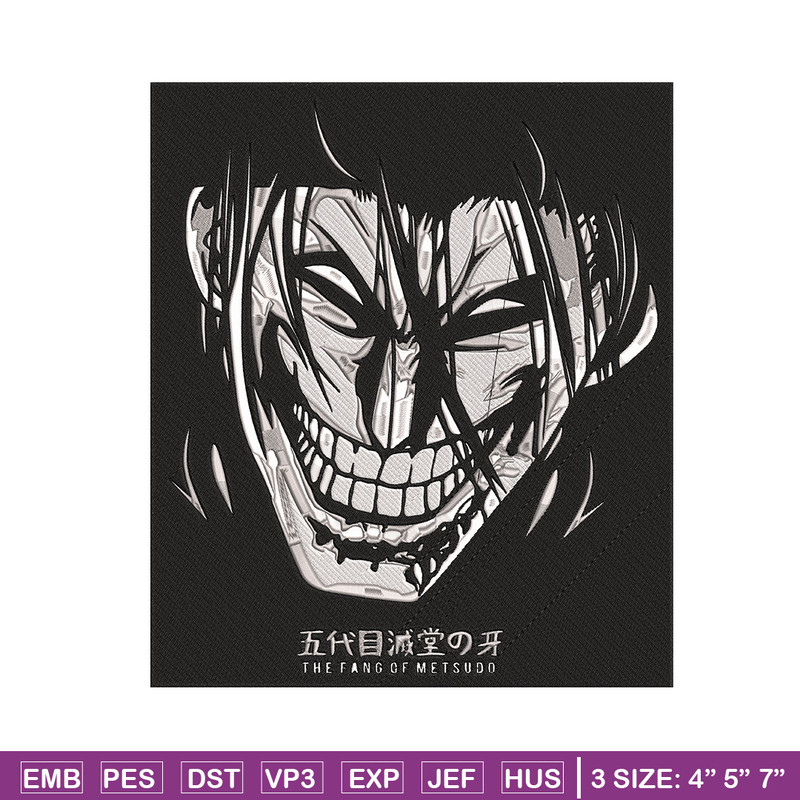 Kanoh Agito Embroidery Design,Kengan Ashura Embroidery, Embroidery File, Anime Embroidery, Anime shirt, Digital download.jpg