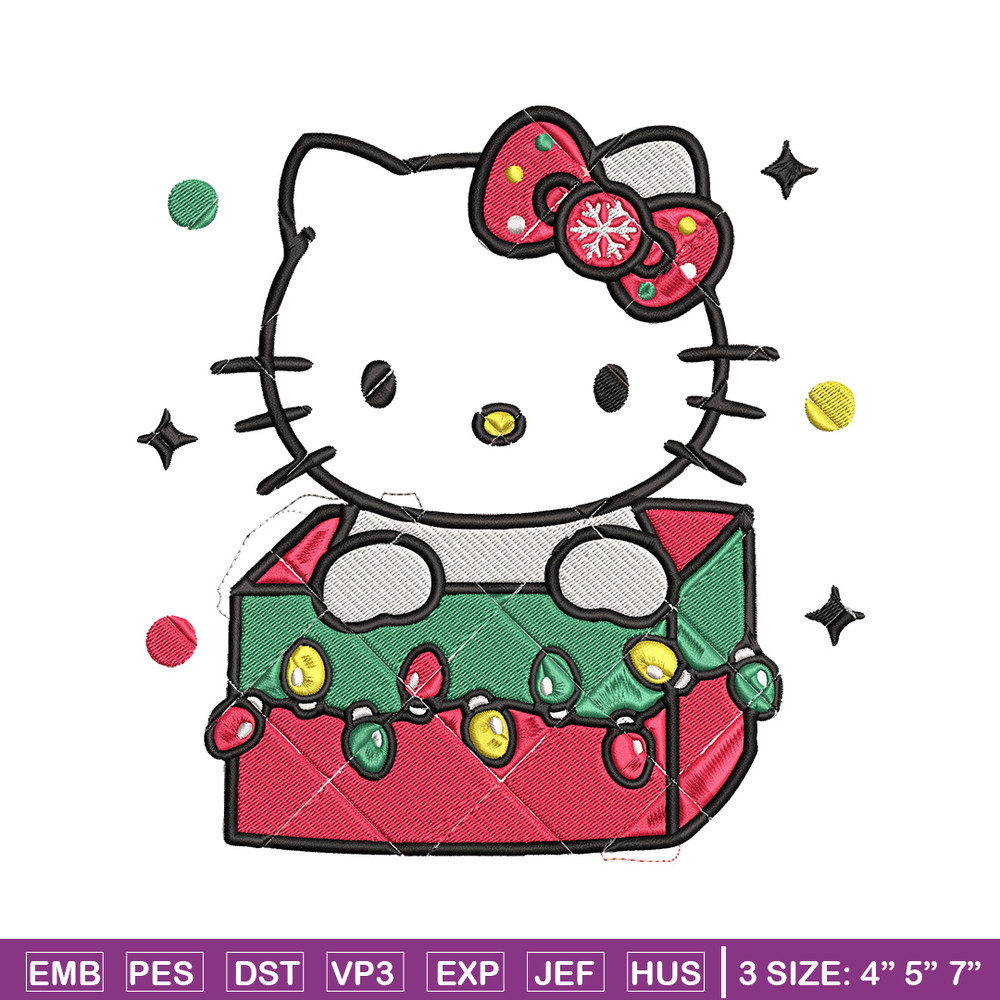 Kitty chrismas Embroidery Design, Hello kitty Embroidery, Embroidery File, Anime Embroidery,Anime shirt,Digital download.jpg