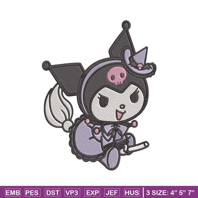 Kuromi Embroidery Design, Hello kitty Embroidery, Embroidery File,Anime Embroidery, Anime shirt, Digital download.jpg