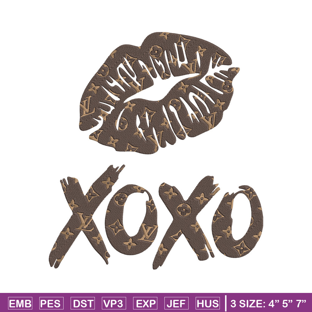Lv lips xoxo Embroidery Design, Lv Embroidery, Embroidery File, Anime Embroidery, Anime shirt, Digital download..jpg