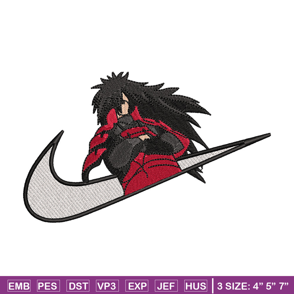 Madara Uchiha Nike embroidery design, Naruto embroidery, nike design, anime design, anime shirt, Digital download.jpg