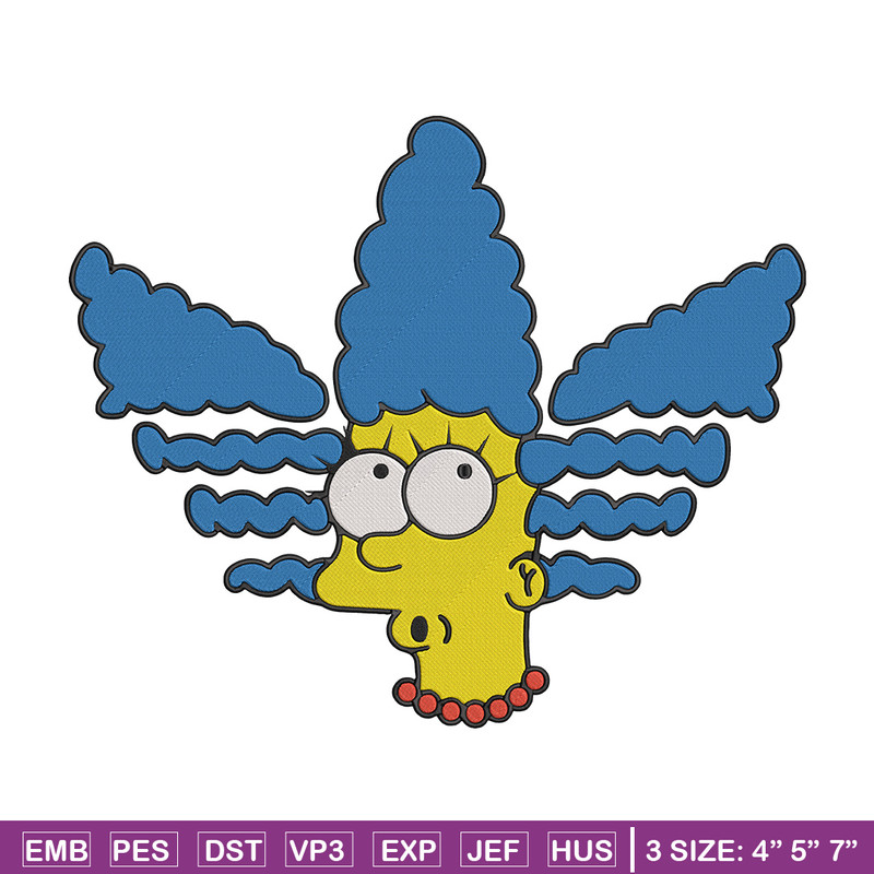 Marge Simpson Embroidery Design, Simpson Embroidery, Embroidery File, Anime Embroidery, Adidas shirt, Digital download.jpg