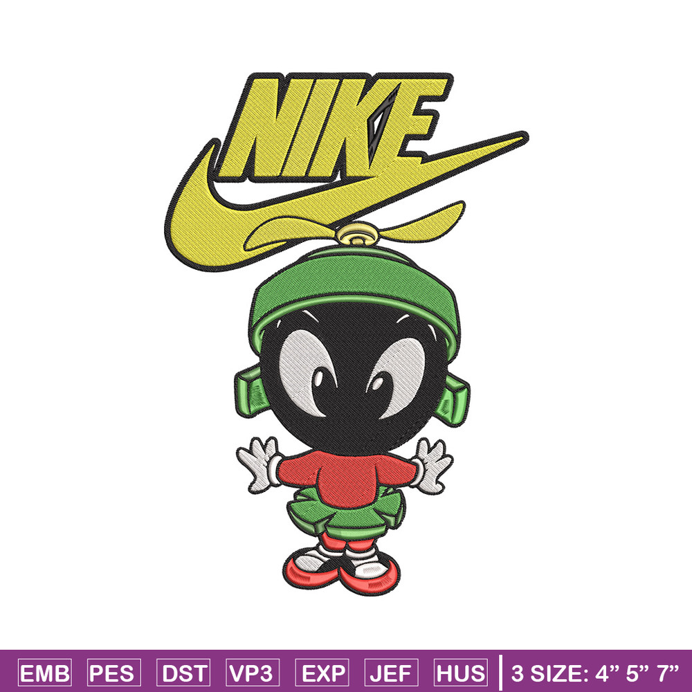 Marvin nike Embroidery Design, Marvin Embroidery, Embroidery File, Nike Embroidery, Anime shirt, Digital download.jpg