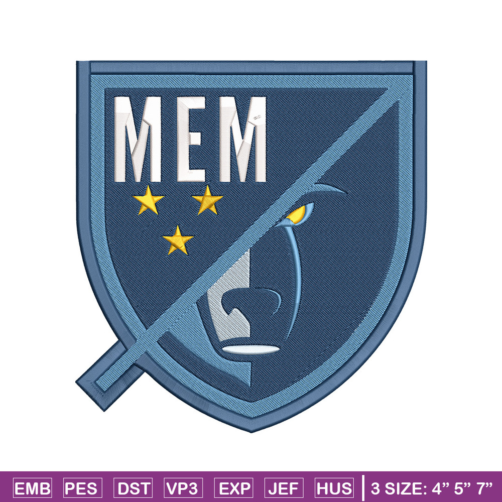 Memphis Grizzlies design embroidery design, NBA embroidery, Sport embroidery, Embroidery design, Logo sport embroidery.jpg