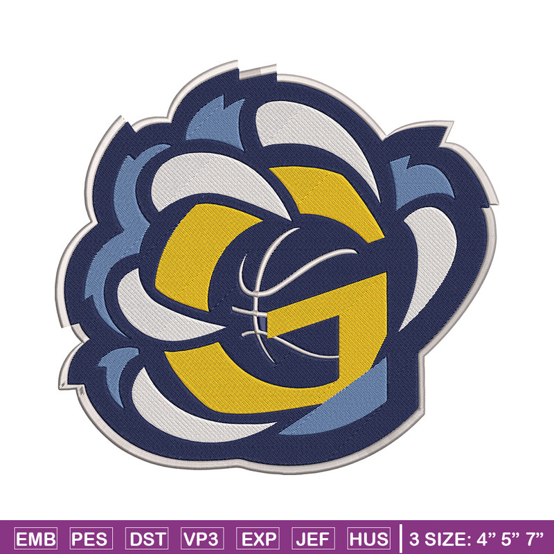 Memphis Grizzlies design embroidery design, NBA embroidery, Sport embroidery, Embroidery design,Logo sport embroidery.jpg