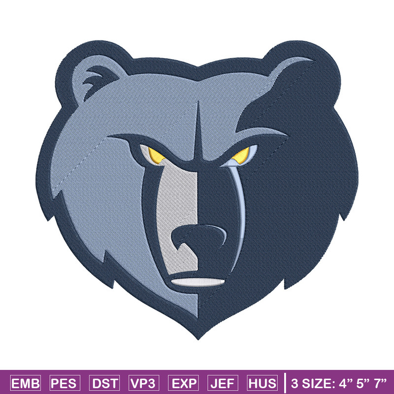 Memphis Grizzlies mascot embroidery design, NBA embroidery, Sport embroidery,Embroidery design, Logo sport embroidery.jpg