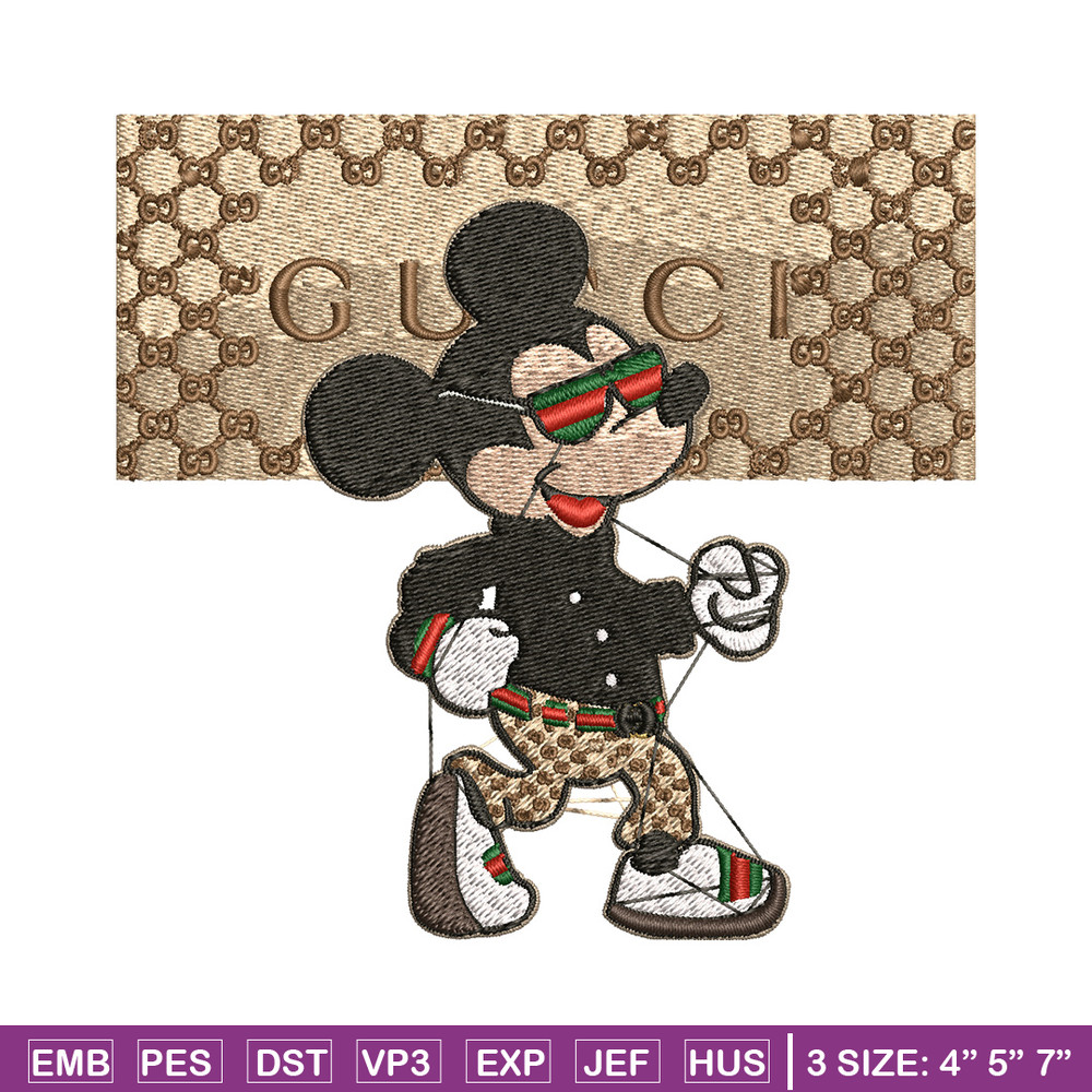 Mickey gucci Embroidery Design, Gucci Embroidery, Embroidery File, Logo shirt,Sport Embroidery, Digital download.jpg
