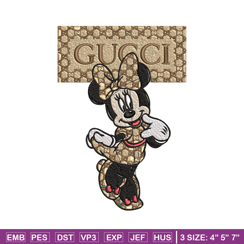 Minnie gucci Embroidery Design, Disney Embroidery, Embroidery File, Brand Embroidery, Logo shirt, Digital download.jpg