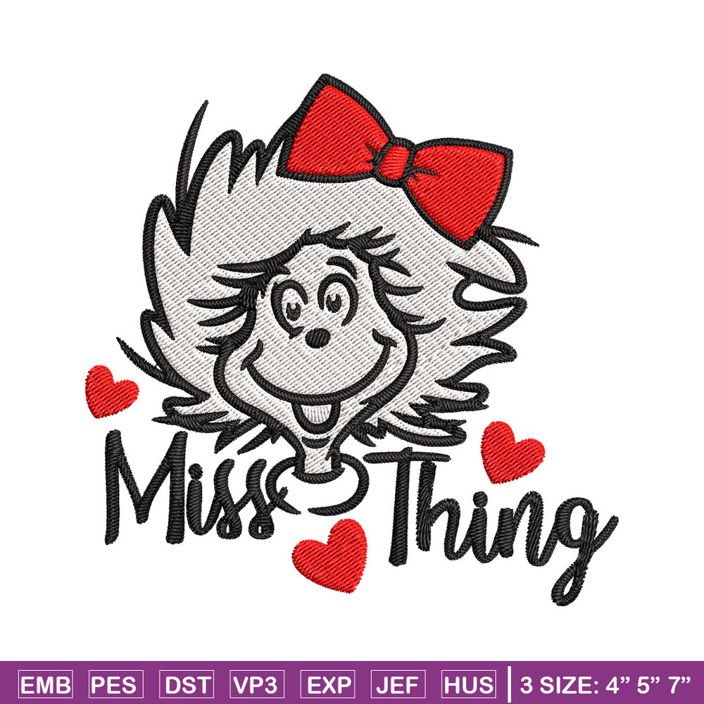 Miss Thing Dr Seuss Embroidery Design, Dr Seuss Embroidery, Embroidery File, Embroidery design, Digital download..jpg