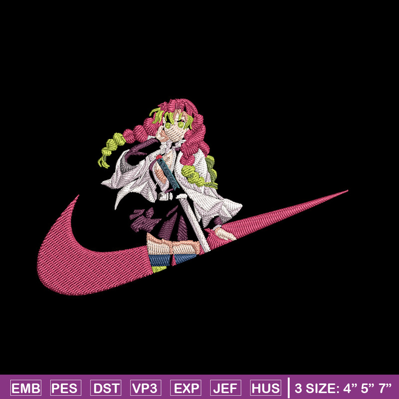 Mitsuri nike Embroidery Design, Demon slayer Embroidery,Embroidery File, Nike Embroidery, Anime shirt, Digital download.jpg