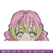 Mitsuri Peeker Embroidery Design, Demon slayer Embroidery, Embroidery File, Anime Embroidery, Digital download.jpg