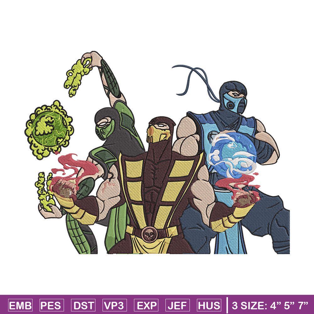 Mortal Kombat Ninja Embroidery Design, Mortal Embroidery, Embroidery File, Anime Embroidery,Anime shirt,Digital download.jpg