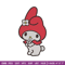 My Melody Embroidery Design, Hello kitty Embroidery, Embroidery File, Anime Embroidery, Anime shirt, Digital download.jpg