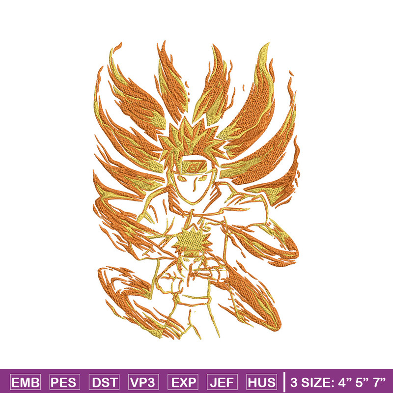 Naruto kyuubi Embroidery Design, Naruto Embroidery, Embroidery File, Anime Embroidery, Anime shirt, Digital download.jpg