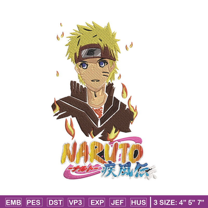 Naruto Poster Embroidery Design, Naruto Embroidery, Embroidery File, Anime Embroidery, Anime shirt,Digital download.jpg