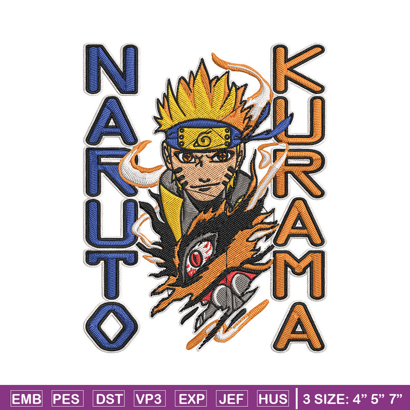 Naruto Poster Embroidery Design, Naruto Embroidery, Embroidery File, Anime Embroidery,Anime shirt, Digital download.jpg