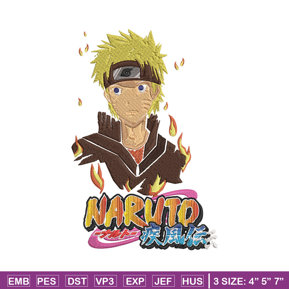 Naruto Poster Embroidery Design, Naruto Embroidery, Embroidery File,Anime Embroidery, Anime shirt, Digital download.jpg