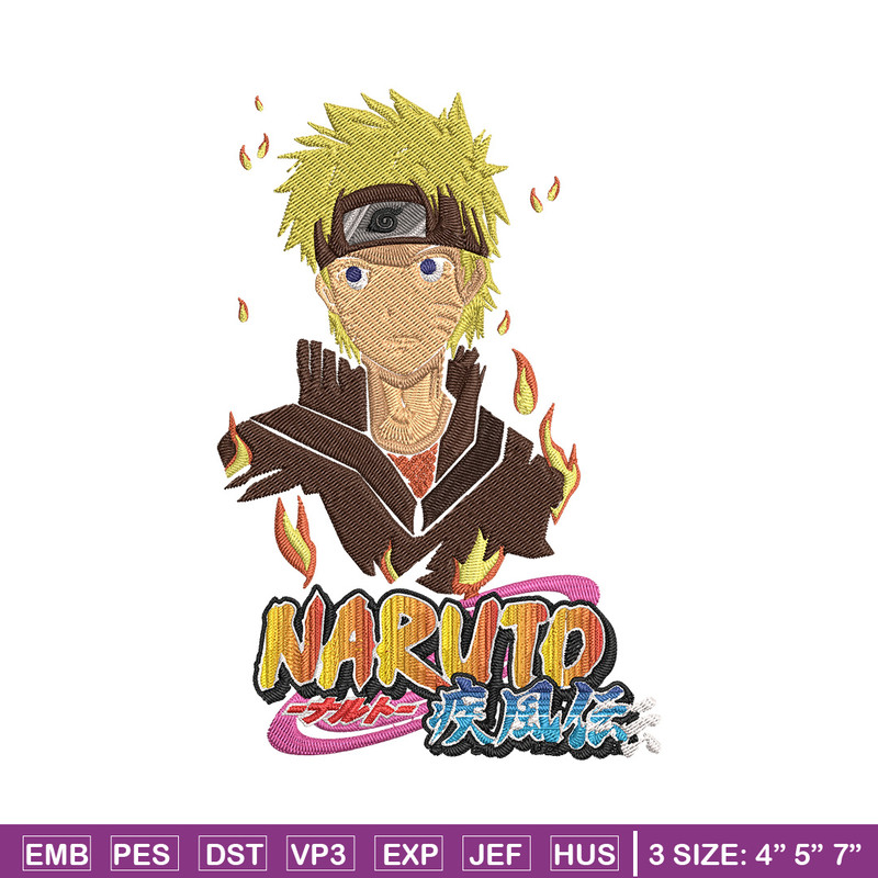 Naruto Poster Embroidery Design, Naruto Embroidery, Embroidery File,Anime Embroidery, Anime shirt, Digital download.jpg