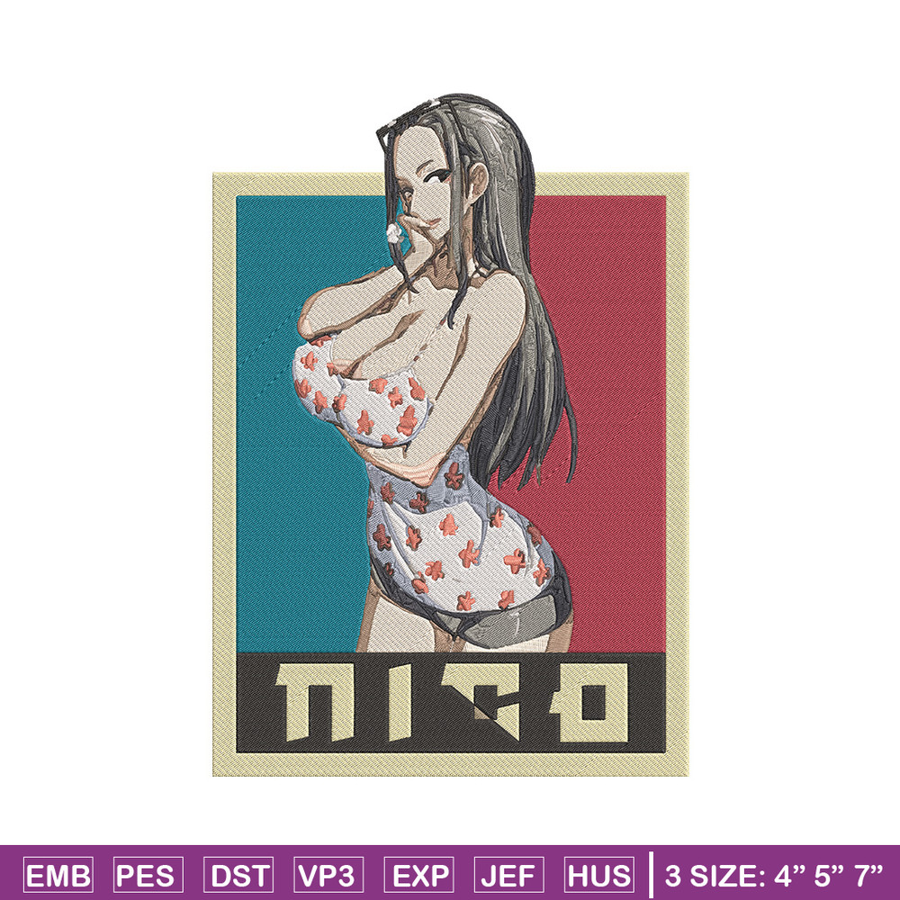 Nico Robin Embroidery Design, One piece Embroidery, Embroidery File, Anime Embroidery, Anime shirt, Digital download.jpg