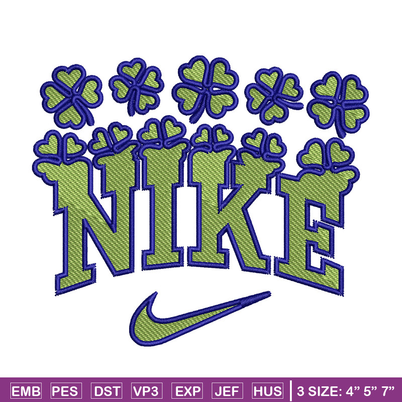 Nike flower green embroidery design, Flower embroidery, Nike design, Embroidery shirt, Embroidery file, Digital download.jpg