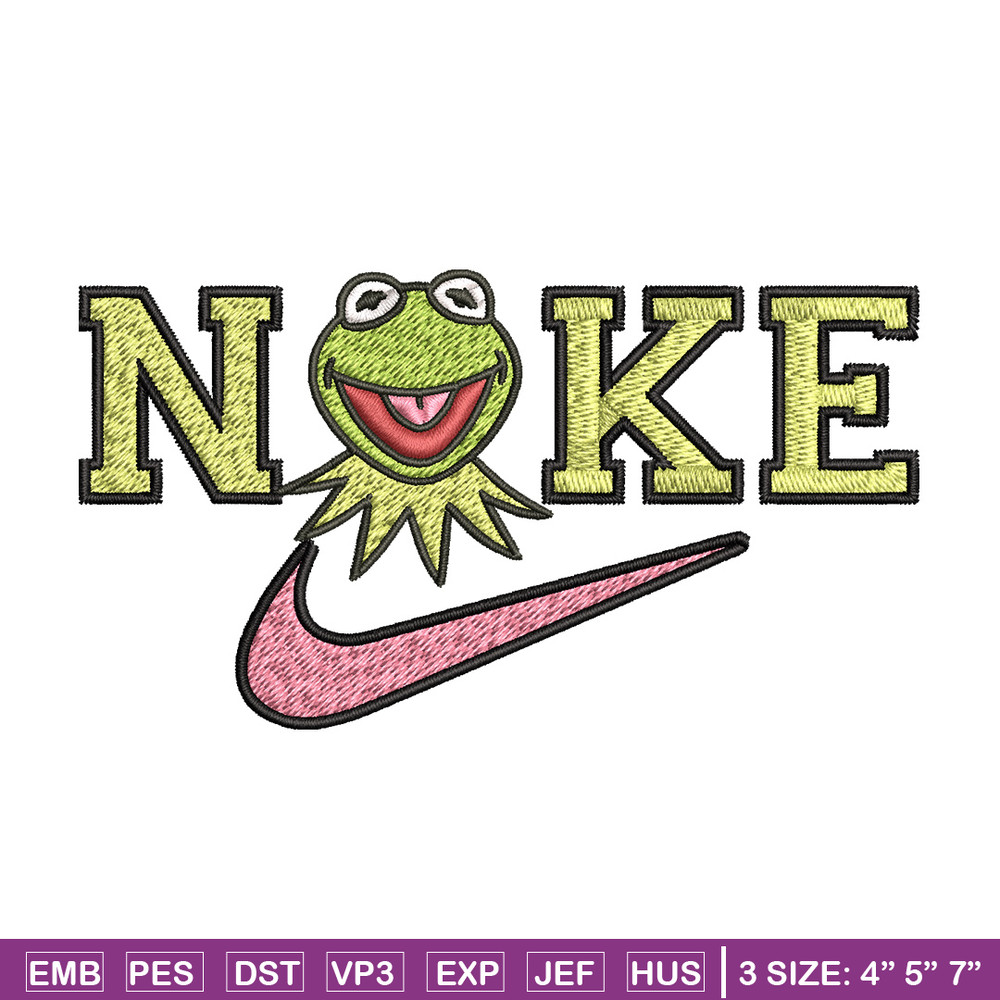 Nike frog Embroidery Design, Brand Embroidery, Nike Embroidery, Embroidery File, Logo shirt, Digital download.jpg