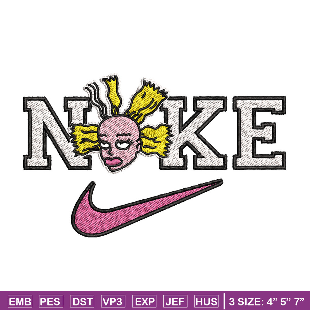 Nike funny girl Embroidery Design, Brand Embroidery, Nike Embroidery, Embroidery File, Logo shirt, Digital download.jpg