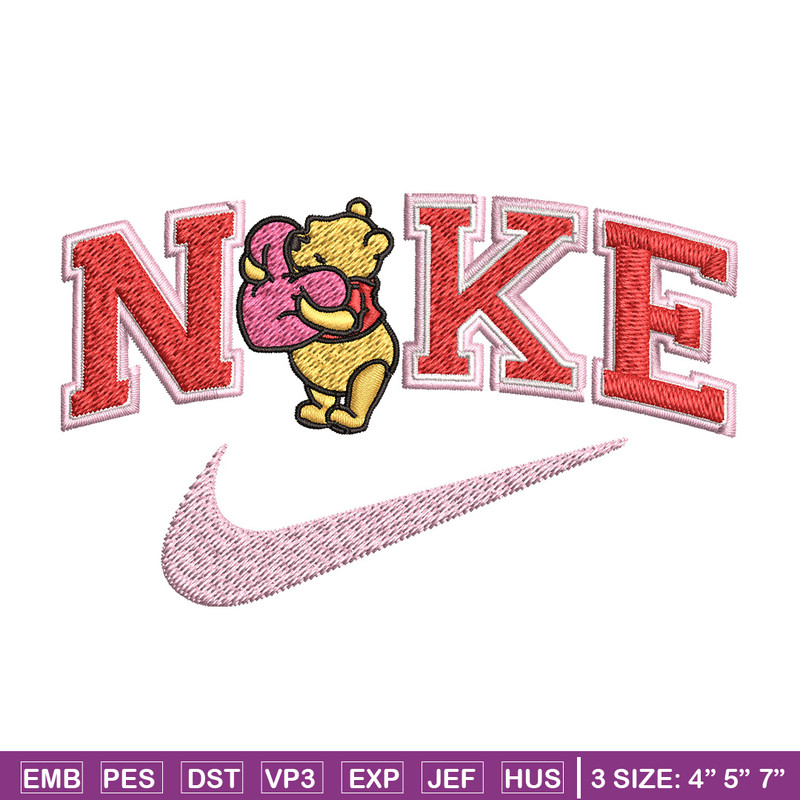 Nike pooh Embroidery Design, Pooh Embroidery, Nike Embroidery, Embroidery File, Logo shirt, Digital download.jpg