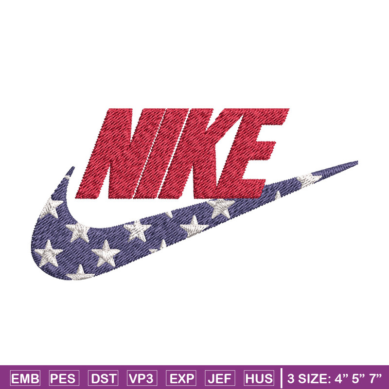 Nike red x star Embroidery Design, Brand Embroidery, Nike Embroidery, Embroidery File, Logo shirt, Digital download.jpg