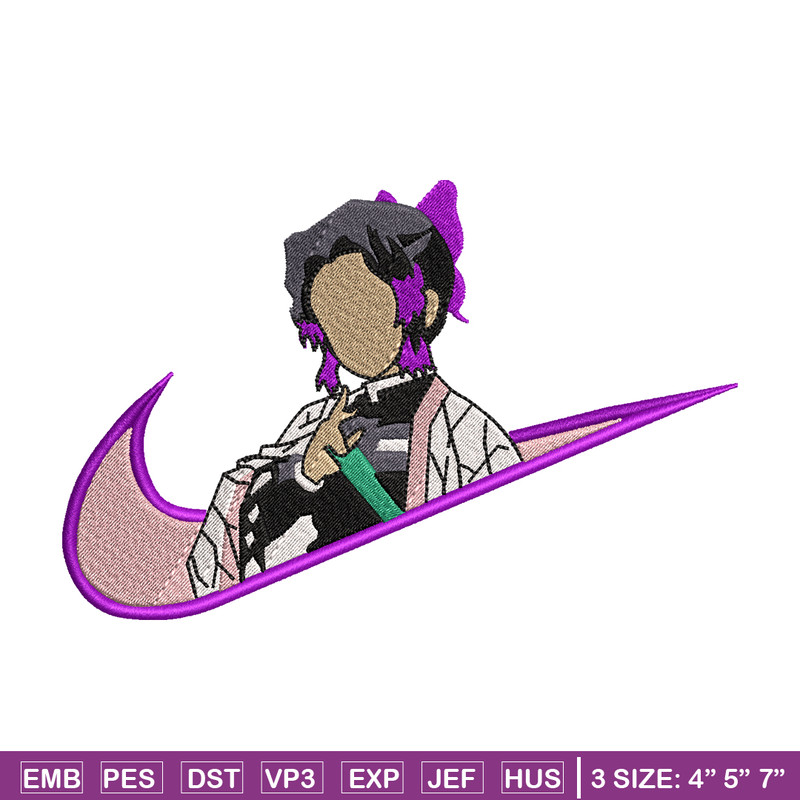 Nike Shinobu embroidery design, Kimetsu no Yaiba embroidery, Nike design, anime design, anime shirt, Digital download.jpg
