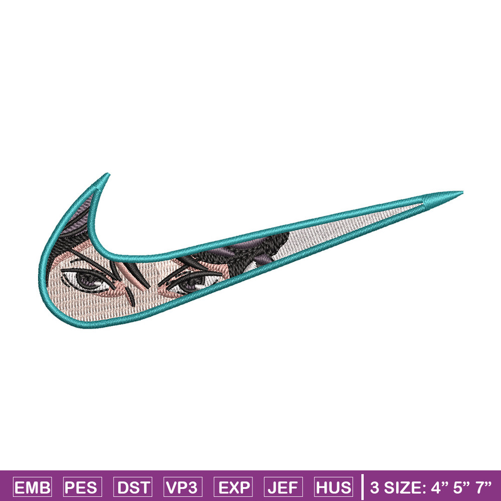 Nike x anime eyes embroidery design, Anime embroidery, Embroidery file,Embroidery shirt, Nike design,Digital download.jpg