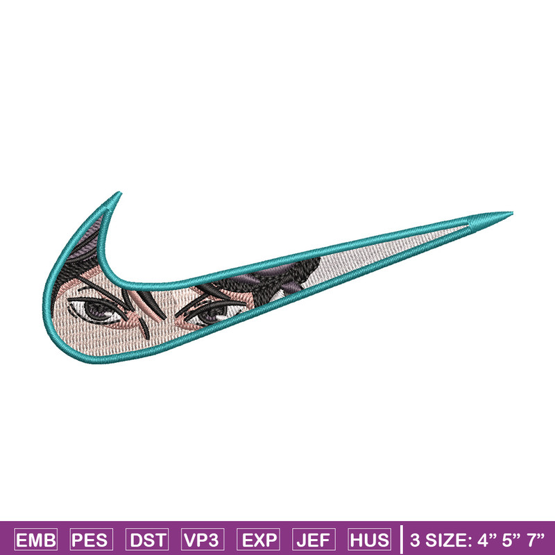 Nike x anime eyes embroidery design, Anime embroidery, Embroidery file,Embroidery shirt, Nike design,Digital download.jpg