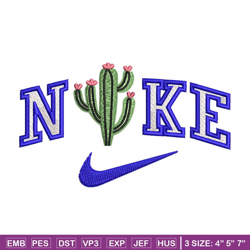 Nike x cactus embroidery design, Cactus embroidery, Nike design,Embroidery shirt, Embroidery file, Digital download.jpg